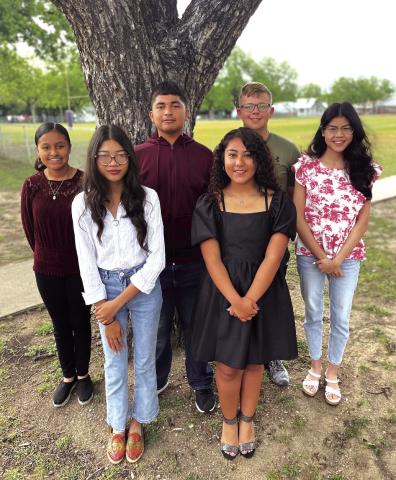 Students from left to right: Evelyn Davila, Jessica Nguyen, Jesus Garcia, Natalie Cuevas, John Ham and One Nguyen Submitted by Chans Moellendorf, Director of Bands SSISD