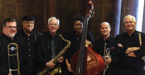 Pictured with HPU’s Stephen Goacher (third from left) are the guest faculty he invited to participate in this musical celebration of Black History Month. From left are Dr. Jeffrey Cottrell of Hardin-Simmons University; Reverend Henry Smith of Mount Zion Baptist Church, Abilene; Goacher; Stacey Nash of Abilene Christian University; Dr. John Irish of Angelo State University; and James Bode of the San Angelo Symphony Orchestra and the West Texas Jazz Orchestra.