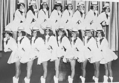 1967 Dilloettes  Top Row (l-r):  Toni Clark, Melody Johnson, Gail Weatherby, Polly Patterson, Beth Priest Front row (l-r):  Vickie Hail, Ann Gage, Betty Murray Bottom/Front Row (l-r):  Cynthia Parker, Pam Mays, Ava Jones, Patsy Tripp, Cindy Benson, Debra Reavis, Kathy Garvin, Michele Hartley  
