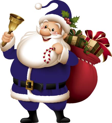 Donuts and Hot Cocoa with Blue Santa!