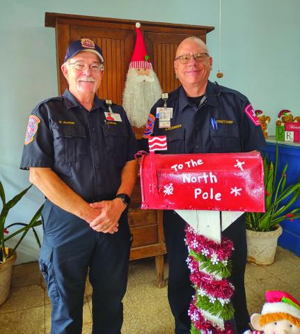 Hamilton EMS District Chief Dana Allison and Chief Wesley Alexander