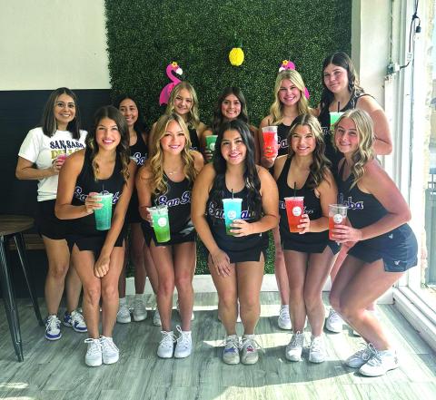 The San Saba Cheerleaders were treated to a delicious energy boost at The Daily Mix! Courtesy of Dee George of The Daily Mix