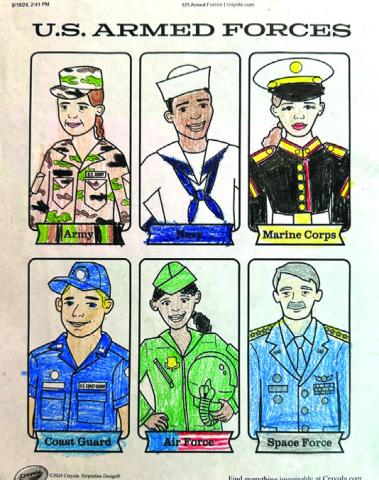 Coloring contest winner, Cara Sue Broyles Courtesy of Kari Owen