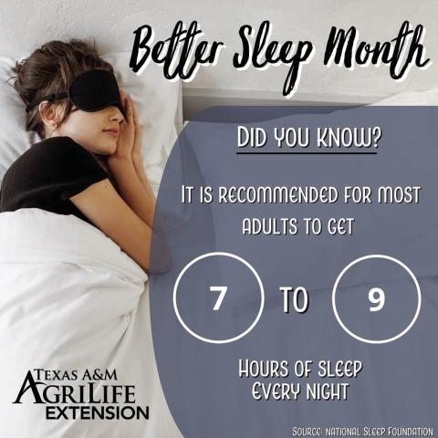 Better Sleep Month- Get the Sleep You Need