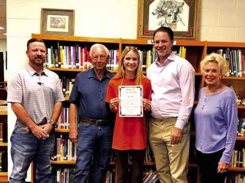 Rotary October Student-of-the-Month