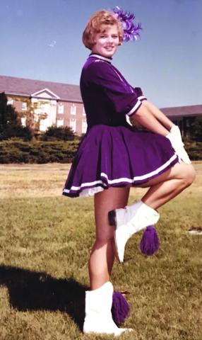 Gale Phillips Ivy - back in the day! She served as Captain of the Dilloettes  from 1963-1965. Courtesy of Patsy Hall